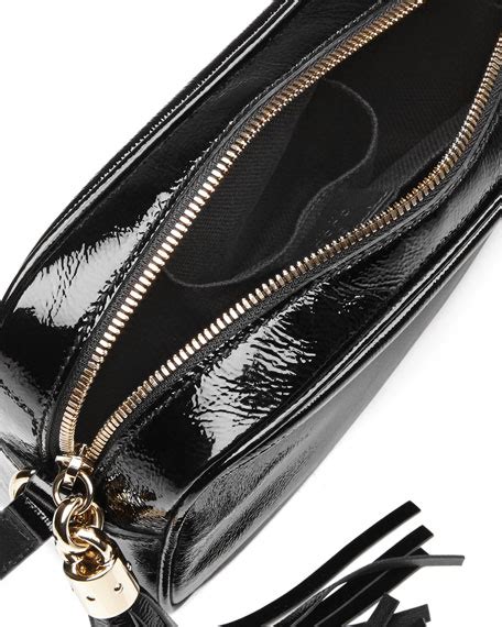 gucci soho disco bag black patent